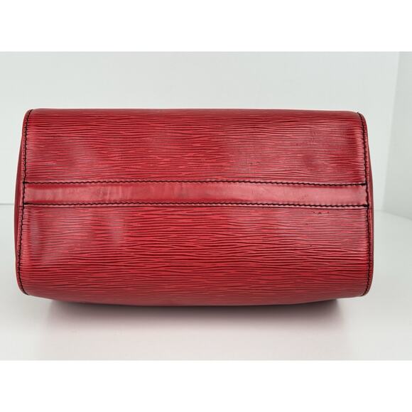 Louis Vuitton Epi Speedy 25 Handbag Castillan Red Leather - Picture 6 of 16